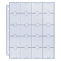 Ultra Pro: UP81702 20-Pocket Platinum Page for Coins and Tokens