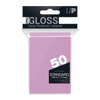 Ultra Pro: UP82674 PRO-Gloss 50ct Standard Deck Protector sleeves: Pink