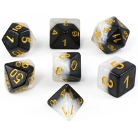 Halfsies Dice Ying Yang Gold Set 7