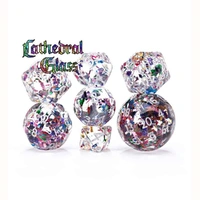 GateKeeper Games - Double Dice - Cathedral Glass - Dice Set 7