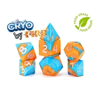 GateKeeper Games - Anti-Stress Dice - Cryo by Fire - Silicone Dice Set 7