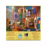 Puzzle - Sunsout - Stitched With Love 1000Pc