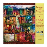 Puzzle - Sunsout - Treasure Hunt Bookshelf 1000Pc