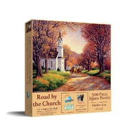 Puzzle - Sunsout - Road By The Church 500Pc