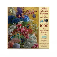 Puzzle - Sunsout - Gilded Cats And Flowers 1000Pc