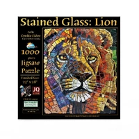 Puzzle - Sunsout - Stained Glass Lion 1000Pc