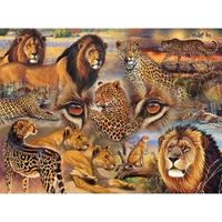 Puzzle - Sunsout - Big Cats Of The Plains 500Pc