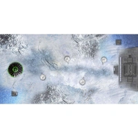 GamerMats: Outdoor Snow - XL Wargame Mat - 36" x 72