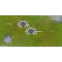 GamerMats: Stone Ruins - XL Wargame Mat - 36" x 72
