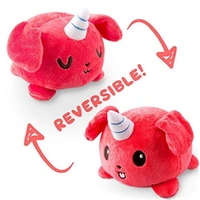 Reversible Puppicorn Plushie Red