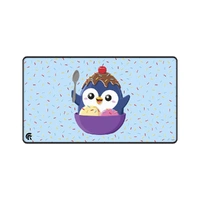 Ultra Pro: LE16991 Ice Cream Penguin - Black Stitched-edge Playmat