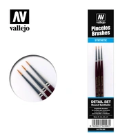 Vallejo - Brushes - Detail - Definition Set - Synthetic fibers (Sizes 4/0; 3/0 & 2/0)
