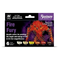 Vallejo - Fantasy Color Series - Fire Fury Set (6)