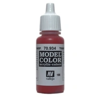 Vallejo Model Colour - Transparent Red 17 ml Old Formulation