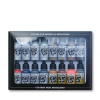 Vallejo - Model Air - Metallic Effects Pack 16 Colour Set