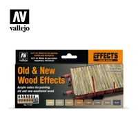 Vallejo - Model Air - Effects 8 Colour Set Old And New Wood Effects by Scratchmod 17ml