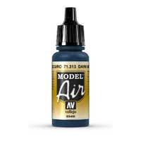 Vallejo - Model Air - Dark Mediterranean Blue 17 ml