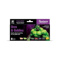Vallejo Game Colour Orcs & Goblins 8 Colour Set Red Package