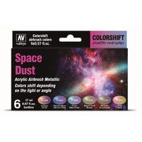 Vallejo - Eccentric - The Shifters Space Dust (6 Colour Set) Acrylic Airbrush Paint