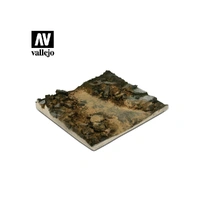 Vallejo - Scenics Bases 1/35 - 14x14 Rubble Street Section Diorama Base