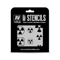 Vallejo - Stencils - Sci-Fi & Fantasy - Radioactivity Signs