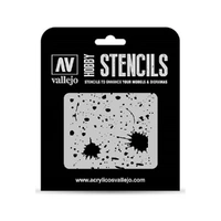Vallejo - Stencils - Texture Effects - Splash & Stains