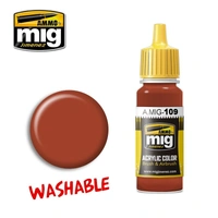 Ammo by MIG - Acrylic Color - Washable - Rust 17ml
