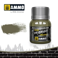 Ammo by MIG -  Drybrush - Medium Olive Green