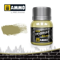 Ammo by MIG -  Drybrush - Medium German Yellow