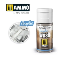 Ammo by MIG -  Acrylic Washes - Neutral Grey Wash 15ml