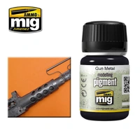 Ammo by MIG -  Pigments - Gun Metal 35ml