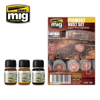 Ammo by MIG -  Weathering - Pigment Rust Set