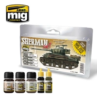 Ammo by MIG -  Weathering - Fury Sherman Set
