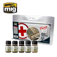 Ammo by MIG -  Weathering - First Aid Basic Pigments - Set
