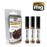Ammo by MIG -  Oilbrushers - Flesh Tones Set