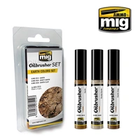 Ammo by MIG -  Oilbrushers - Earth Colors Set