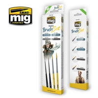Ammo by MIG -  Brushes - Figures Brush Set