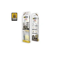 Ammo by MIG -  Brushes - Extreme Weathering - Diorama Brush Set
