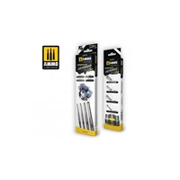Ammo by MIG -  Brushes - Wargaming Universe - Miniature Premium DIO Drybrush Brush Set