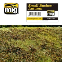 Ammo by MIG -  Dioramas - Grass Mats - Small Bushes - Autumn