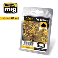 Ammo by MIG -  Dioramas - Leaves - Lime - Dry Leaves
