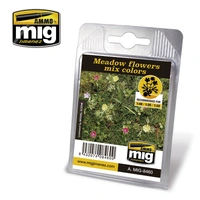 Ammo by MIG -  Dioramas - Laser Cut Plants - Meadow Flowers Mix Colors