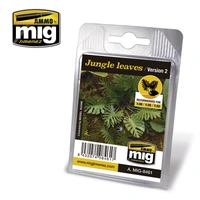 Ammo by MIG -  Dioramas - Laser Cut Plants - Jungle Leaves (Version 2)