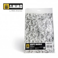 Ammo by MIG -  Dioramas - Marble - White Marble - Round Die Cut Marble Bases 2pc