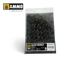 Ammo by MIG -  Dioramas - Marble - Black Marble - Round Die Cut Marble Bases 2pc