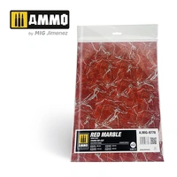 Ammo by MIG -  Dioramas - Marble - Red Marble - Round Die Cut Marble Bases 2pc