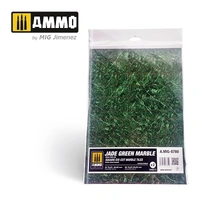 Ammo by MIG -  Dioramas - Marble - Jade Green Marble - Square Die Cut Marble Tiles 2pc