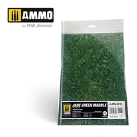Ammo by MIG -  Dioramas - Marble - Jade Green Marble - Round Die Cut Marble Bases 2pc