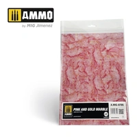 Ammo by MIG -  Dioramas - Marble - Pink and Gold Marble - Sheets of Marble 2pc