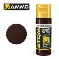 Ammo by MIG - Atom Color - Black Brown 20ml